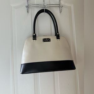 Kate Spade Dome Satchel Purse (WHITE)